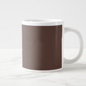 Custom Hot Chocolate Big Mug Brown C33 Novelty   Grote Koffiekop (Rechts)