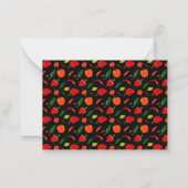 Custom Hot Peppers Illustration Note Card Notitiekaartje (Achterkant)