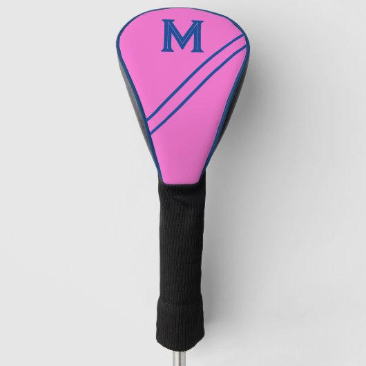 Custom Hot Pink Golf Club Head Hoesje Golfheadcover (Voorkant)