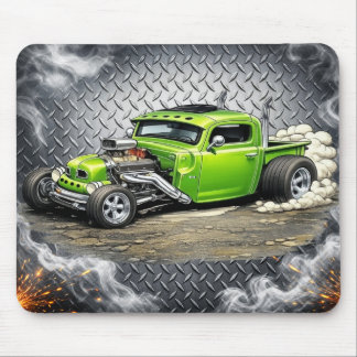 Custom Hot Rod Mouse Pad – Classic Car Enthusiast Muismat