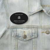 Custom Hotel Logo Name Tag with Job Title (In situ)