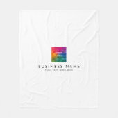 Custom Hotel Motel Hostel Business Logo Sjabloon Fleece Deken (Voorkant)