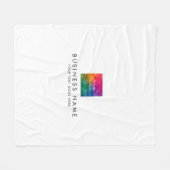 Custom Hotel Motel Hostel Business Logo Sjabloon Fleece Deken (Voorkant (Horizontaal))