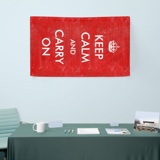  Custom Houd Kalm en Draag  Spandoek (Beurs)