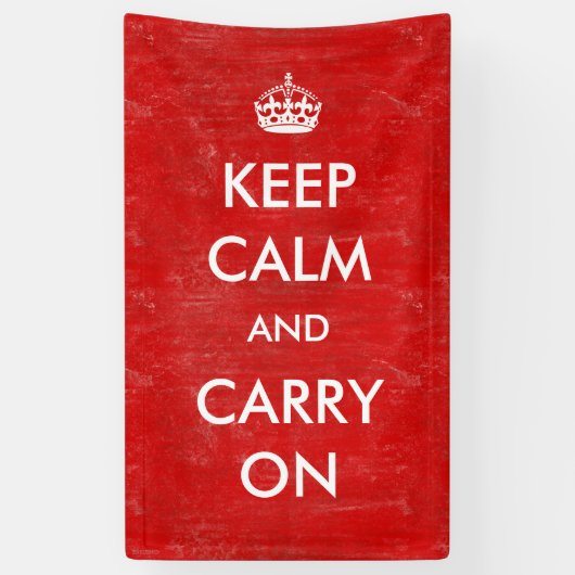  Custom Houd Kalm en Draag  Spandoek (Verticaal)