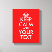Custom Houd kalme canvas print | Pas het aan! (Voorkant)