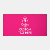 Custom houden kalme neon roze bureau mat ontwerp (Voorkant)