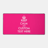Custom houden kalme neon roze bureau mat ontwerp