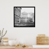 Custom House & Capitol in Richmond, VA 1865 Poster (Keuken)