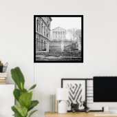 Custom House & Capitol in Richmond, VA 1865 Poster (Thuiskantoor)