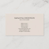 Custom House Foto - Makelaar Visitekaartje (Achterkant)