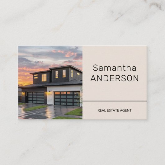 Custom House Foto - Makelaar Visitekaartje (Voorkant)