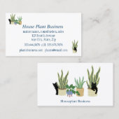 Custom House Plant Business Visitekaartje (Voorkant / Achterkant)