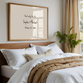 Custom “How Lucky We Are” Wedding Sign Wall Art Poster