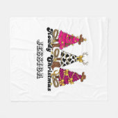 Custom Howdy Christmas Blanket Fleece Deken (Voorkant (Horizontaal))