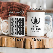 Custom Hubby & Wifey Coffee Mug | Engagement Gift Koffiemok