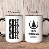 Custom Hubby & Wifey Coffee Mug | Engagement Gift Koffiemok