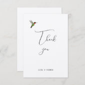 Custom Hummingbird Dank u Bedankkaart (Voorkant / Achterkant)