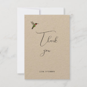 Custom Hummingbird Dank u Bedankkaart