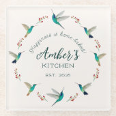 Custom Hummingbird   Glazen Onderzetter (Voorkant)