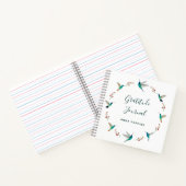 Custom Hummingbird Gratitude Journal Notitieboek (Binnen)