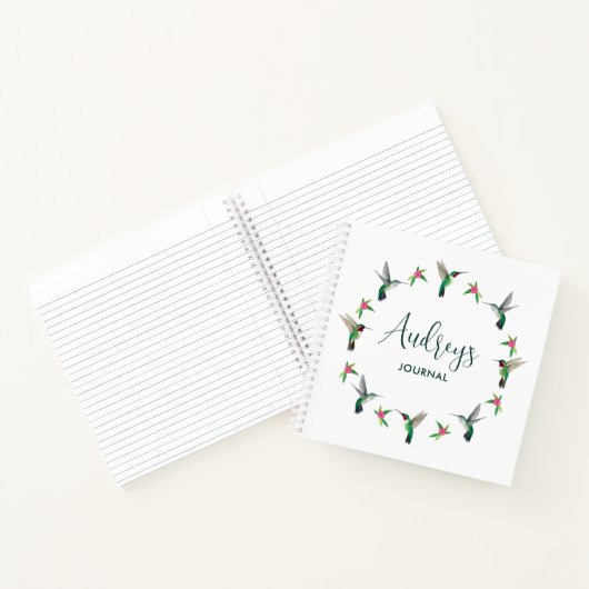 Custom Hummingbird Journal Notitieboek (Binnen)