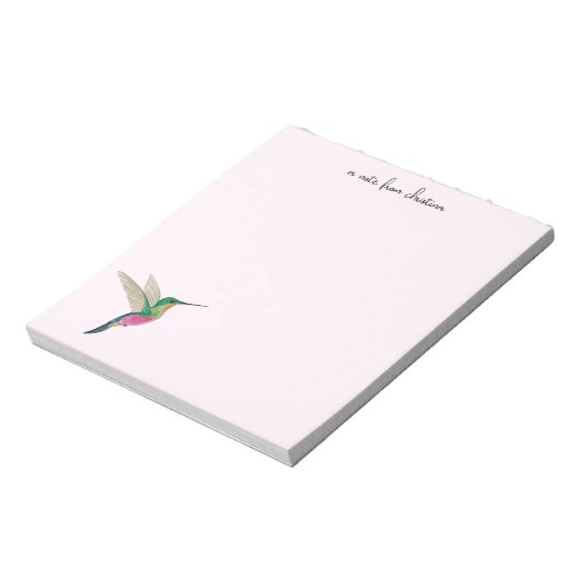 Custom Hummingbird Notepad Notitieblok (Linkerzijde)