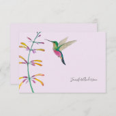 Custom Hummingbird  Notitiekaartje (Voorkant / Achterkant)