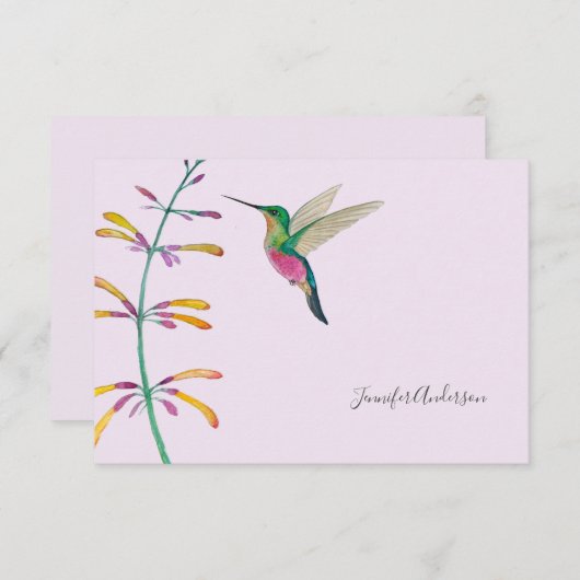 Custom Hummingbird  Notitiekaartje (Voorkant / Achterkant)