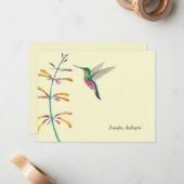 Custom Hummingbird  Notitiekaartje (Voorkant / Achterkant in situ)