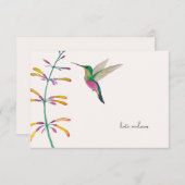 Custom Hummingbird  Notitiekaartje (Voorkant / Achterkant)