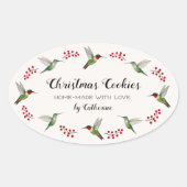 Custom Hummingbird   Ovale Sticker (Voorkant)