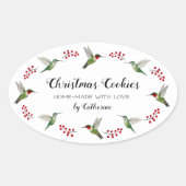 Custom Hummingbird Ovale Sticker (Voorkant)