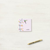 Custom Hummingbird Post-it® Notes (Op bureau)