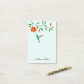 Custom Hummingbird Post-It Notes (Op bureau)
