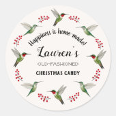 Custom Hummingbird Ronde Sticker (Voorkant)