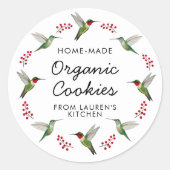 Custom Hummingbird Ronde Sticker (Voorkant)