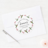 Custom Hummingbird Ronde Sticker (Envelop)