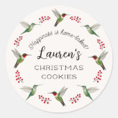 Custom Hummingbird Ronde Sticker (Voorkant)