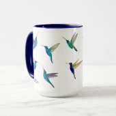 Custom Hummingbirds Mug Mok (Voorkant links)