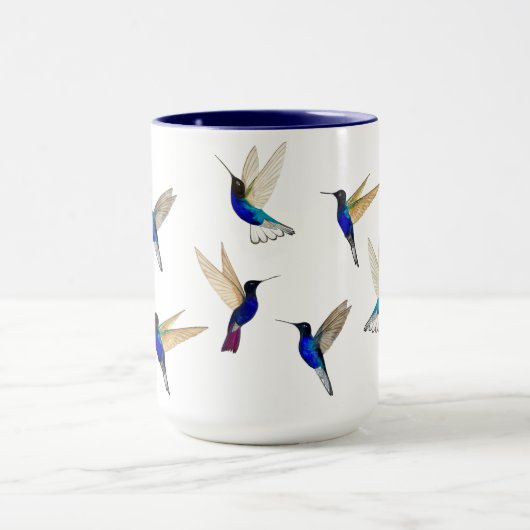 Custom Hummingbirds Mug Mok (Midden)