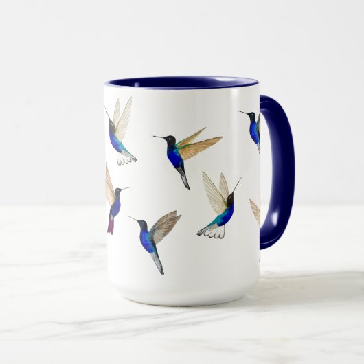 Custom Hummingbirds Mug Mok (Voorkant rechts)