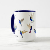 Custom Hummingbirds Mug Mok (Voorkant links)
