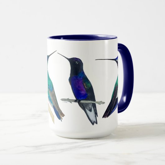 Custom Hummingbirds Mug Mok (Voorkant rechts)