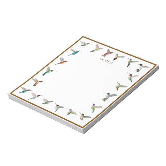 Custom Hummingbirds Notepad Notitieblok (Linkerzijde)
