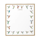 Custom Hummingbirds Notepad Notitieblok (Voorkant)