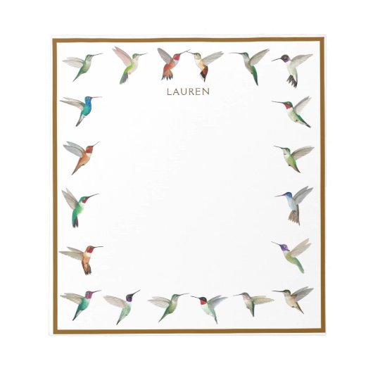 Custom Hummingbirds Notepad Notitieblok (Voorkant)