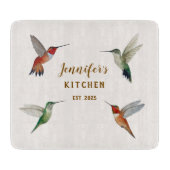 Custom Hummingbirds Snijplank (Voorkant)