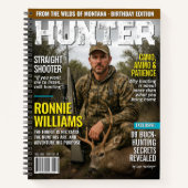 Custom HUNTER Magazine Cover Journal, Hunter Gift Notitieboek (Voorkant)