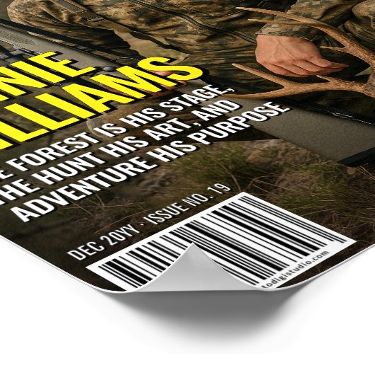 Custom HUNTER Magazine Hoesje, gepersonaliseerde j Poster (Hoek)